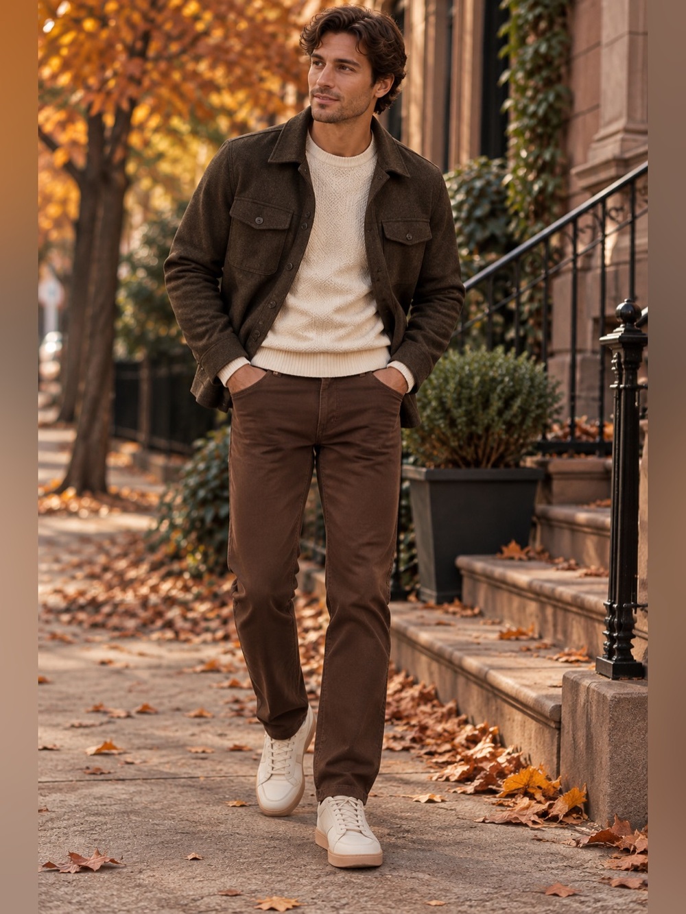 AG Adriano Goldschmied Tellis Modern Slim Men’s Brown Pants 32x34 NWOT Sample